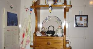 Piattaia 1 cassetto in legno